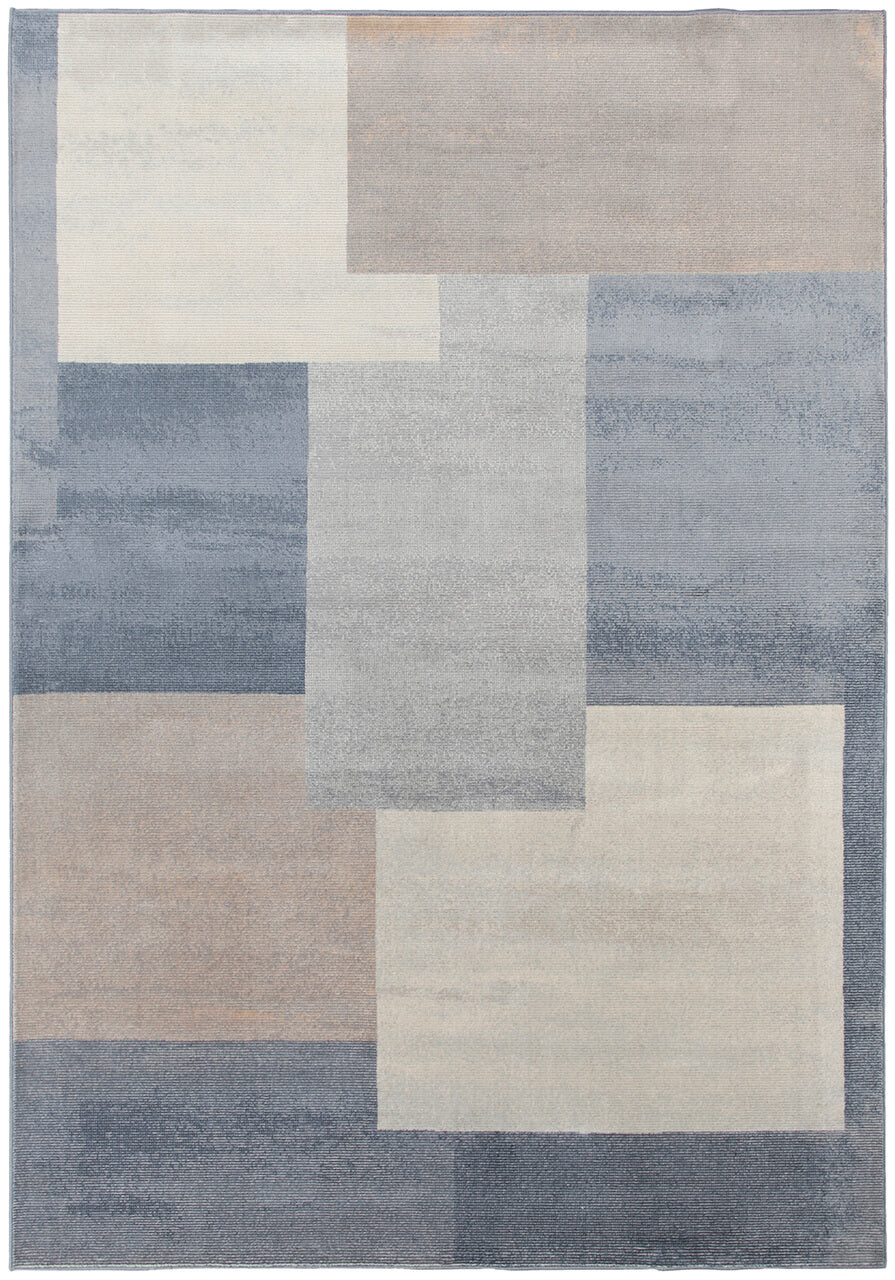 TAPIS CARO - Motif Abstrait Poils Ras - 140/200cm