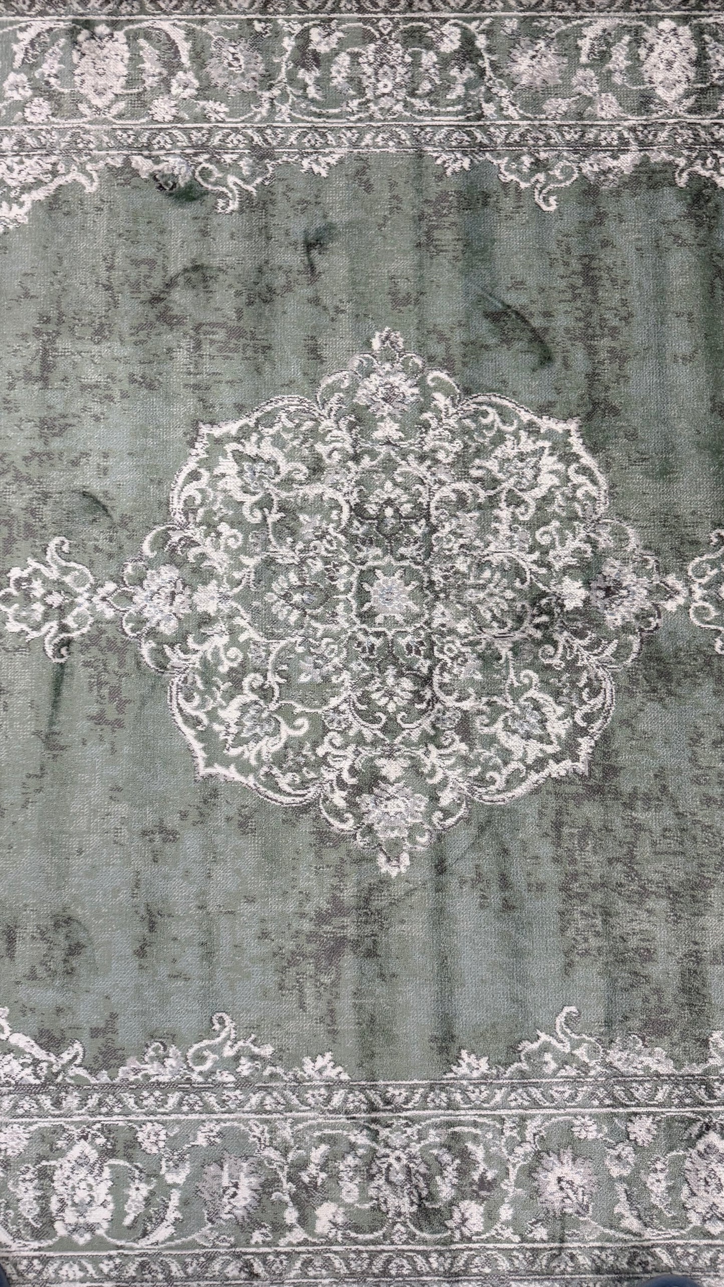 100/140 vintage, vert avec frange