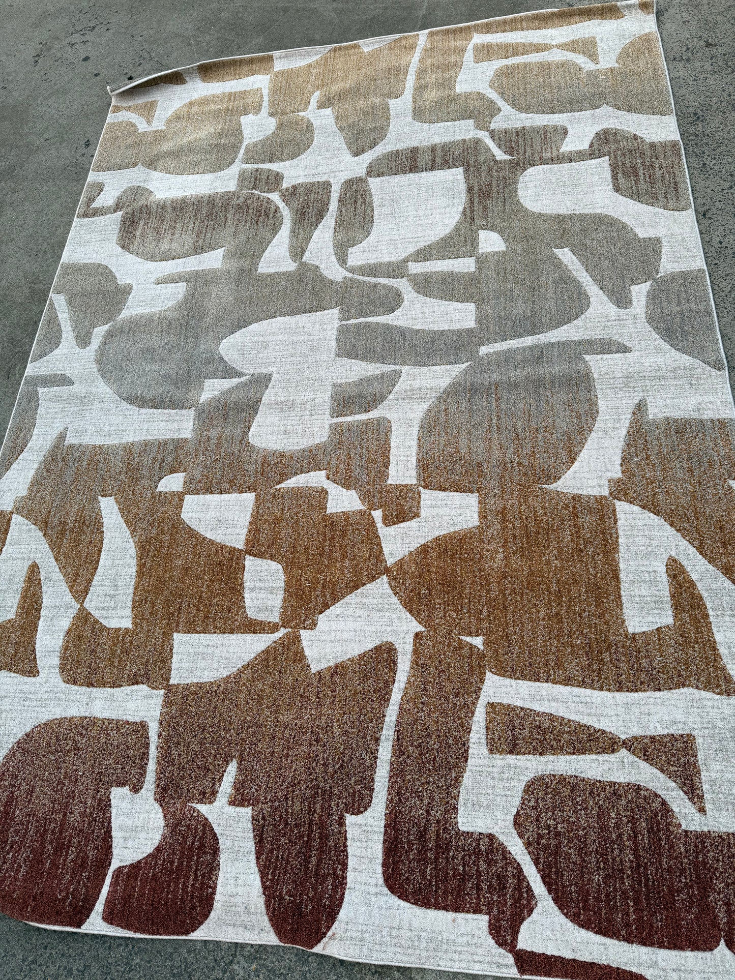 Tapis en viscose épais 200/300 en dégradé