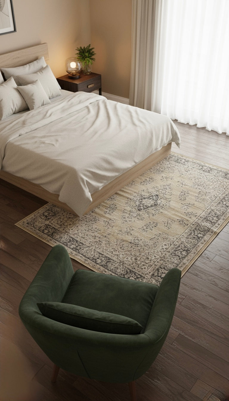 TAPIS VINTAGE FLORAL - ELISTA - 200/300 cm