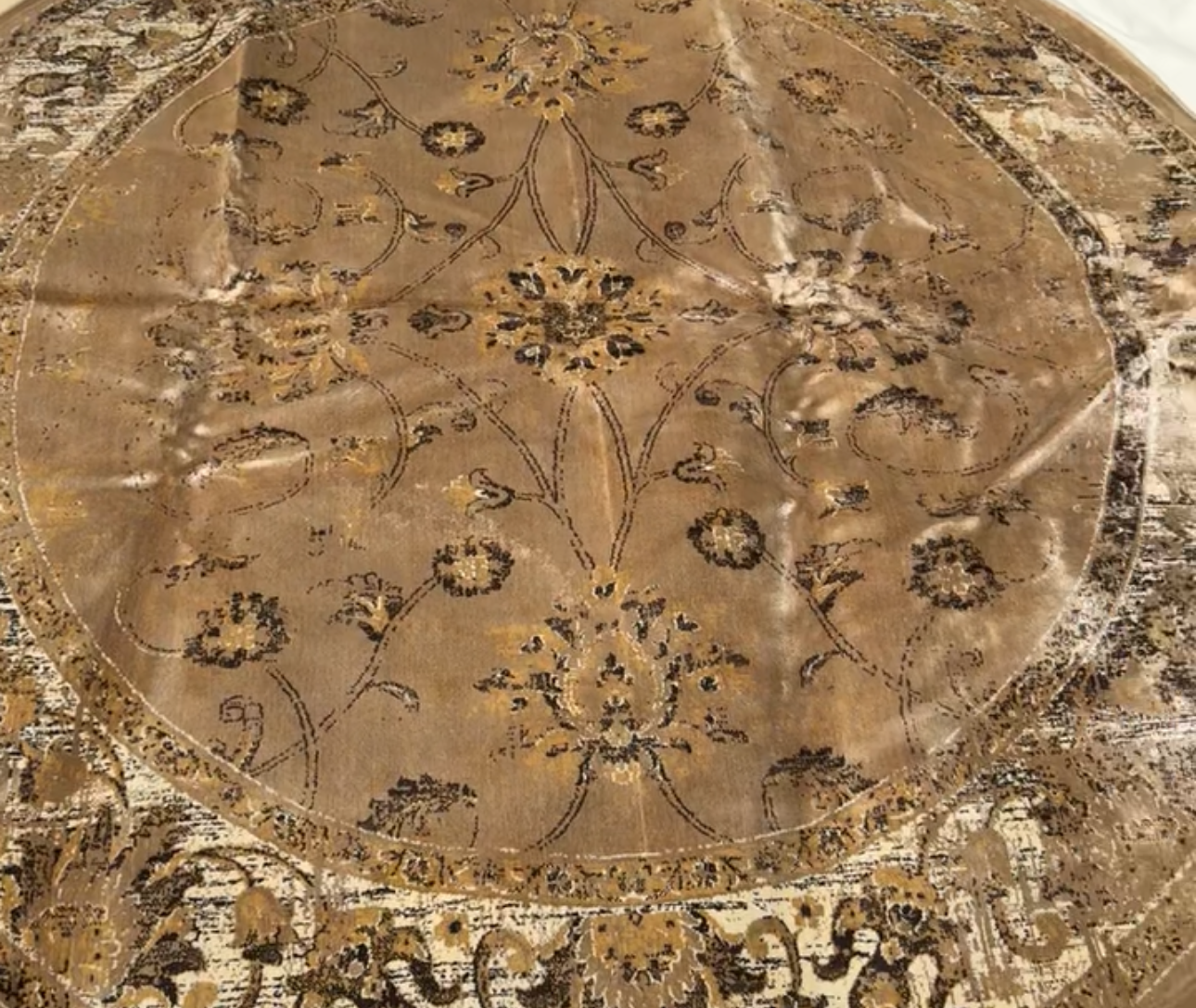 TAPIS ROND - Chenille - 180/180cm