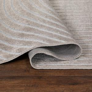 Tapis tendance en viscose greige argenté 140/200