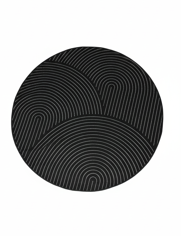 TAPIS OVA - Motif Abstrait Poils Ras - 160cm