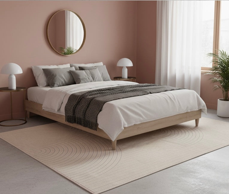 TAPIS ORGA - Motif Abstrait Poils Ras - 140/200cm