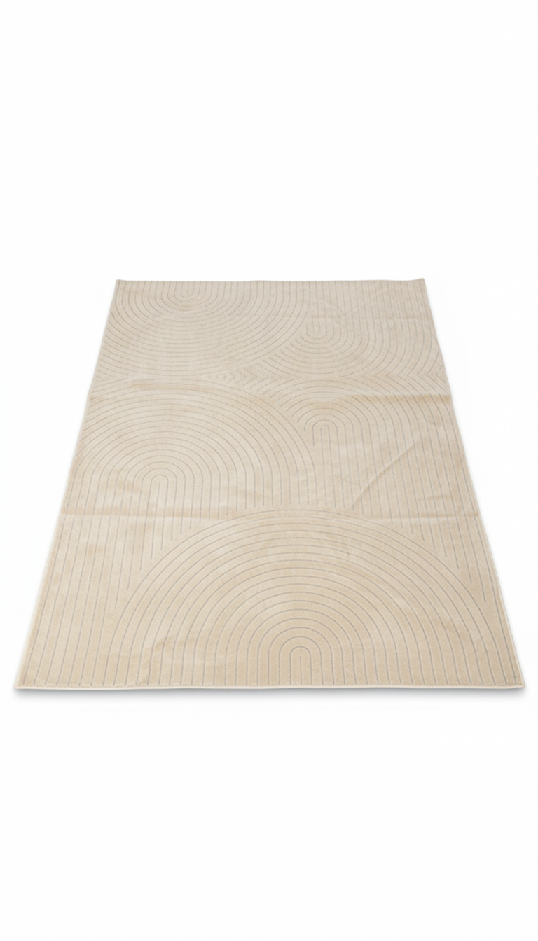 TAPIS ORGA - Motif Abstrait Poils Ras - 140/200cm