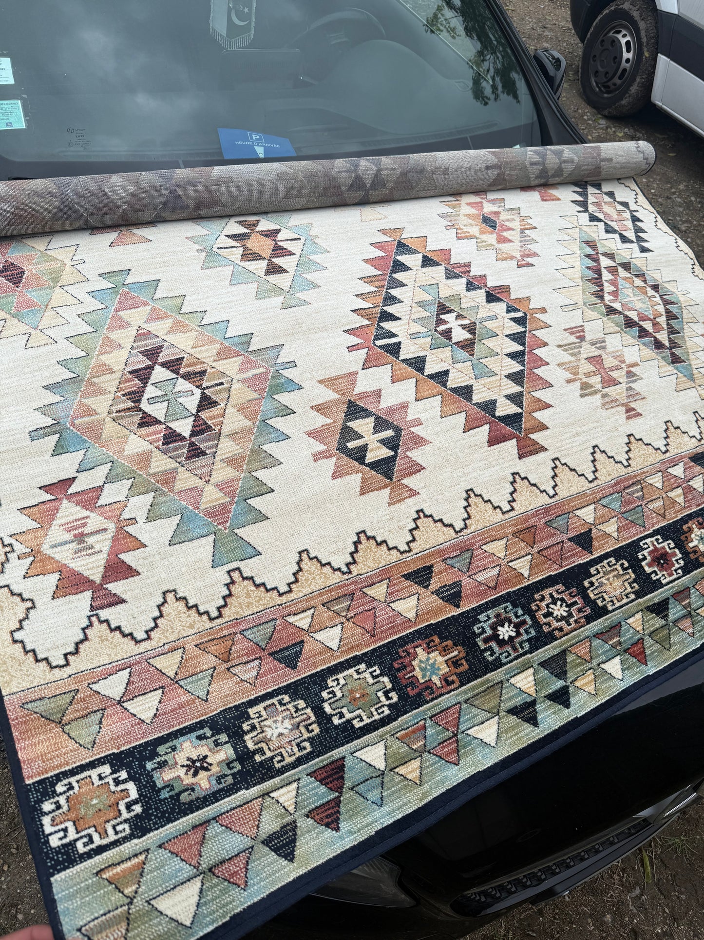 Tapis style berbère bleu 160/230