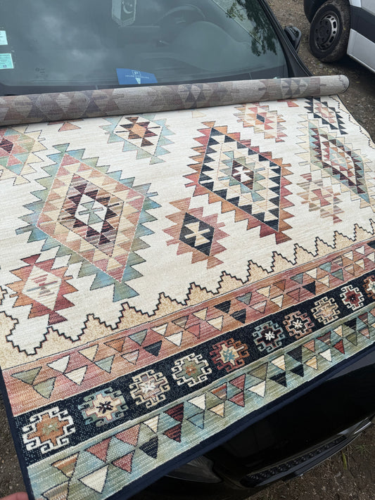 Tapis style berbère bleu 160/230