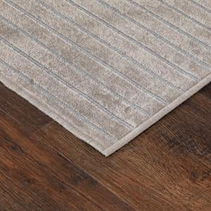 Tapis tendance en viscose greige argenté 140/200