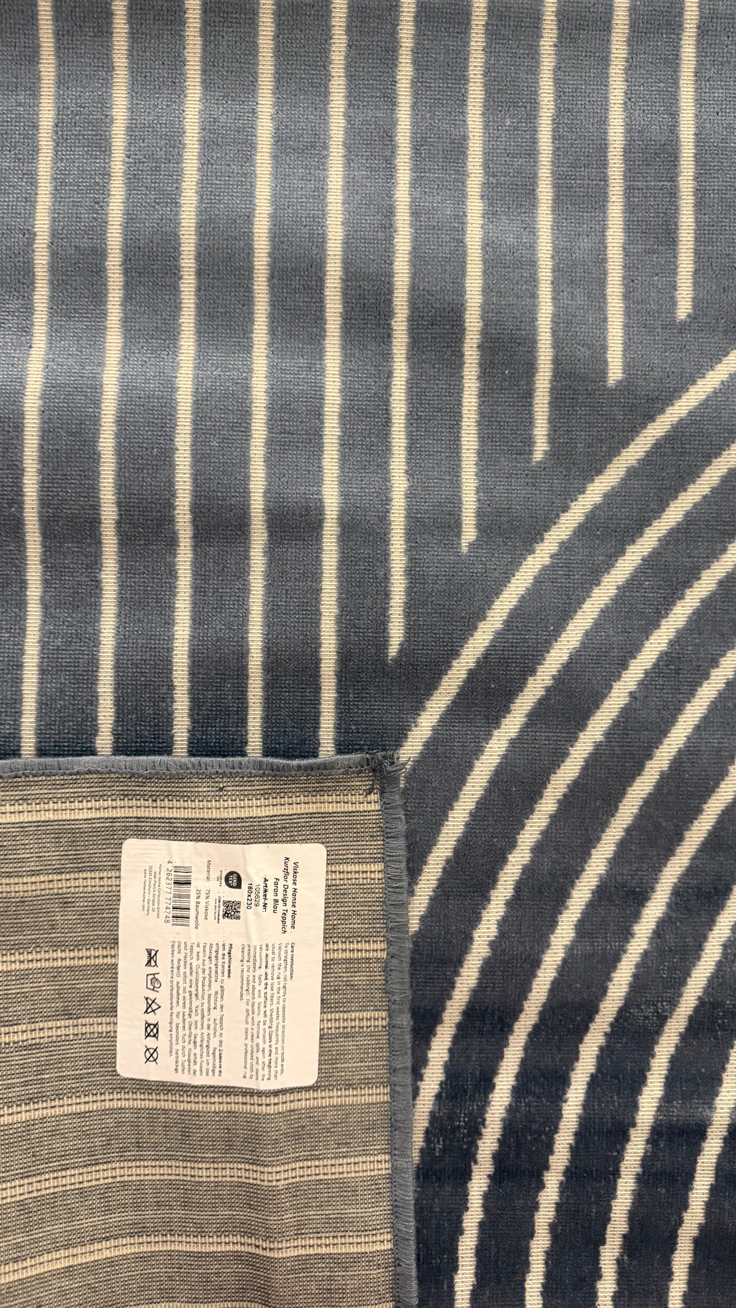 TAPIS ORGA - Motif Abstrait Poils Ras - 160/230cm