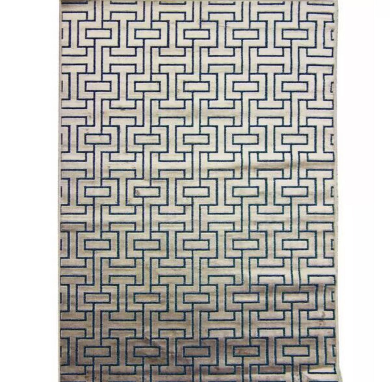 240/320 Tapis belga prime Viscose noir top unis en relief