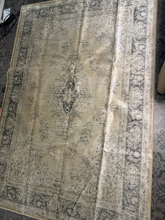 Tapis salon rectangulaire beige ELISTA - 160 x 230 cm - INSPIRE