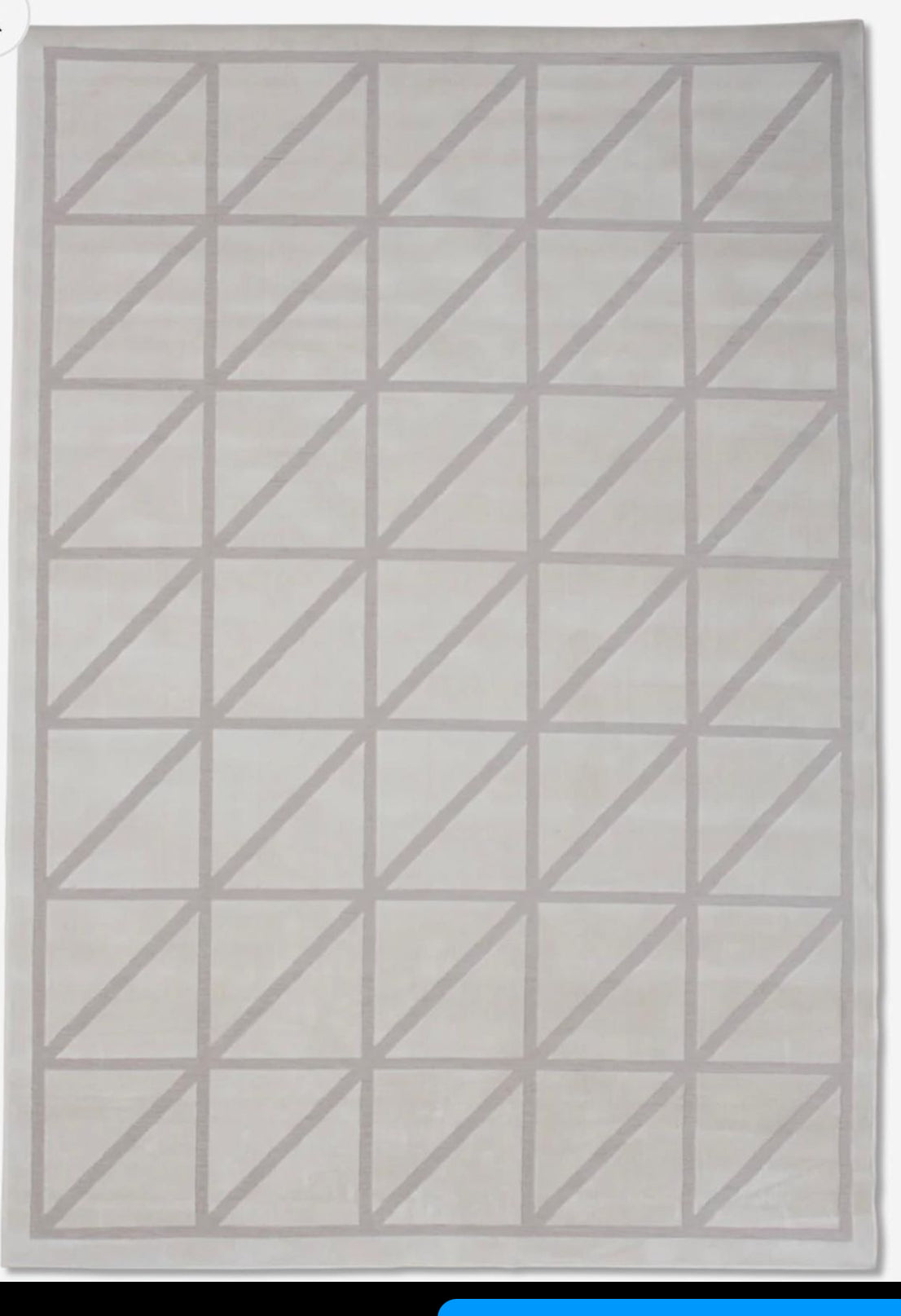 Tapis crème triangulaire 140/200