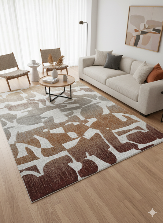 TAPIS OLA - Viscose Épais Dégradé - 200/300cm