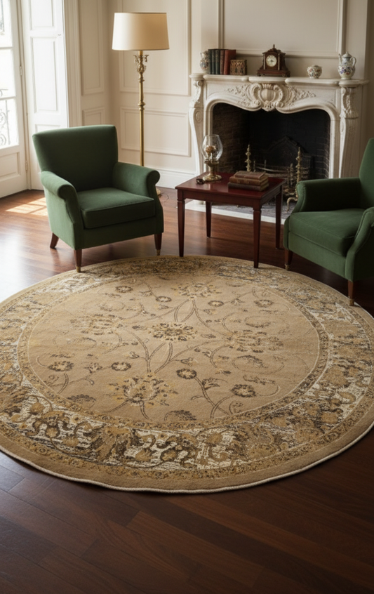TAPIS ROND - Chenille - 180/180cm