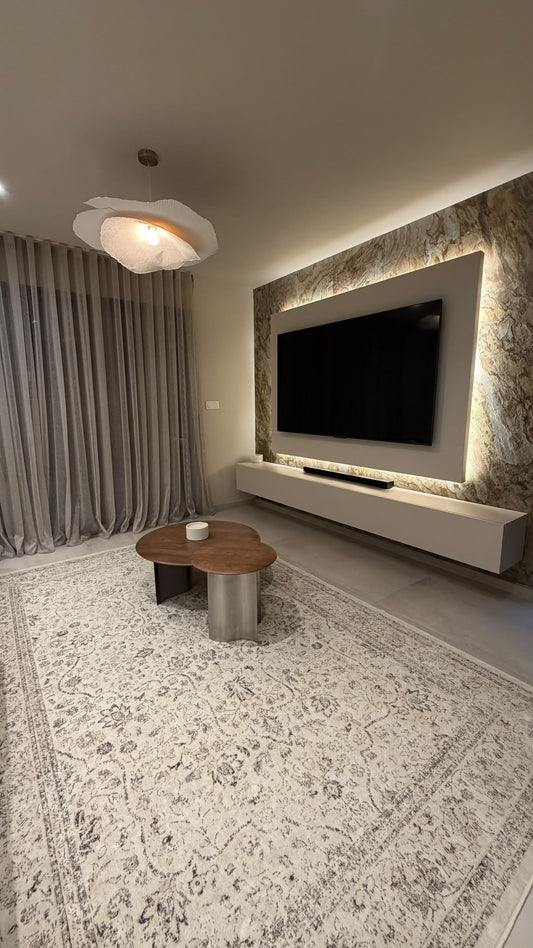 Zafar Tapis modèle 786 (touche arrière plant beige)