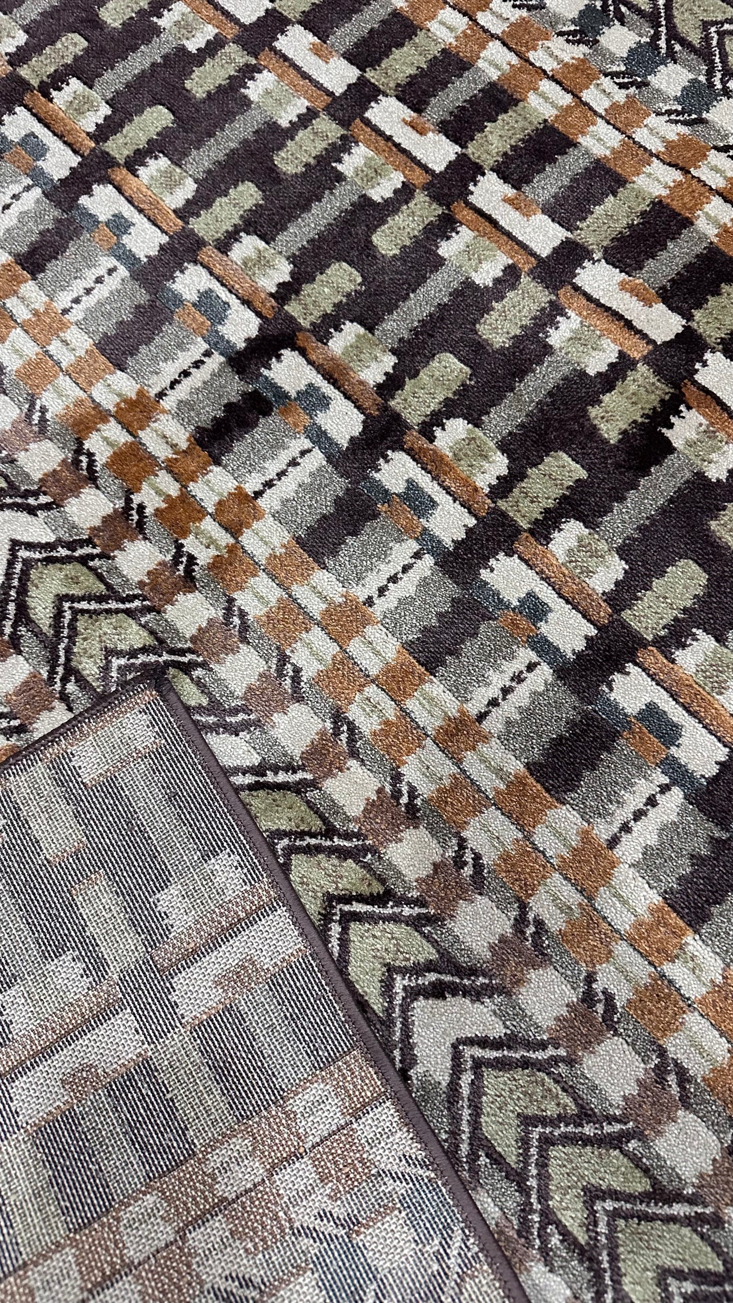 TAPIS mauve multicolore