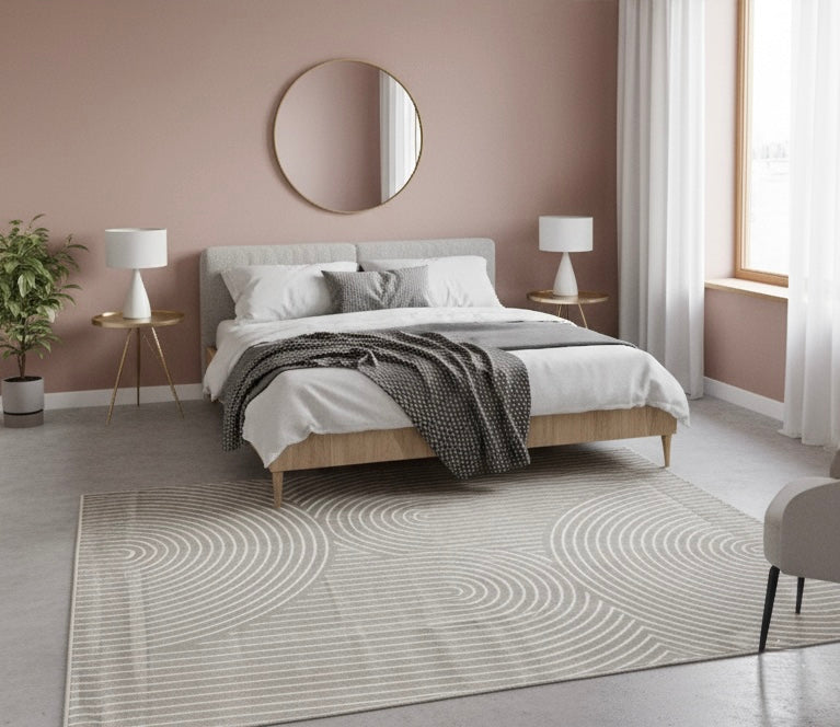 TAPIS ORGA - Motif Abstrait Poils Ras - 160/230cm